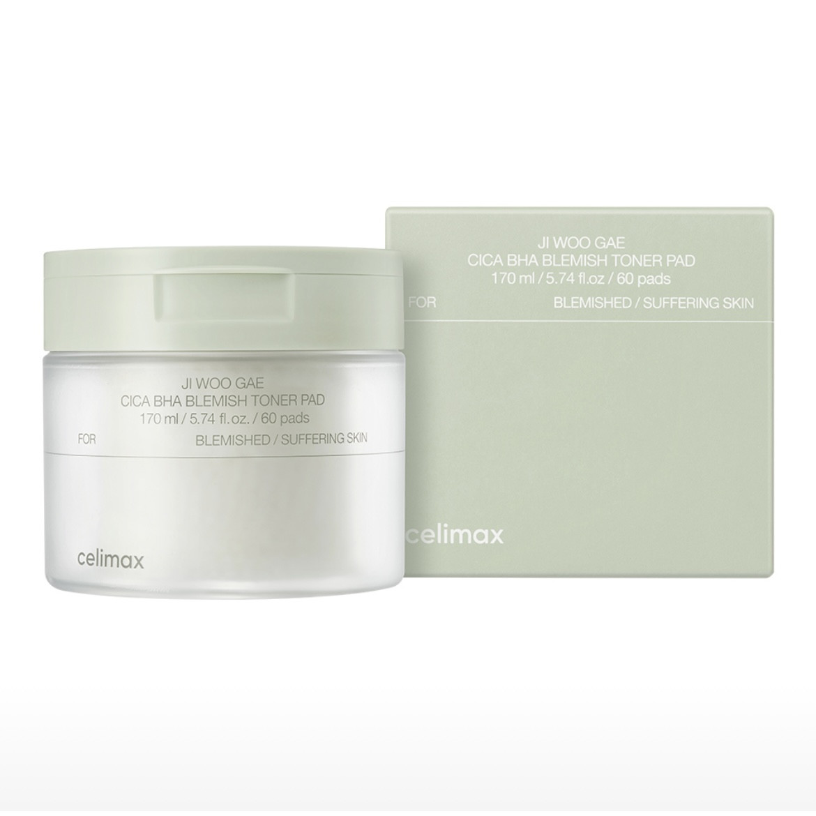 celimax Ji Woo Gae
CICA BHA Blemish Toner Pad (60pads)