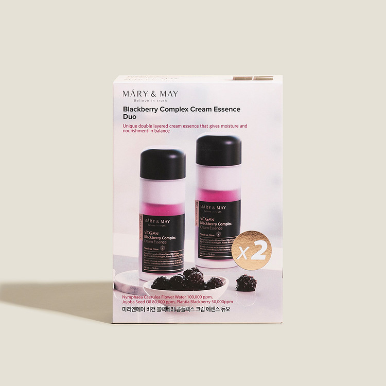 Mary&May Vegan Blackberry Complex Cream Essence Duo
(140ml x2)