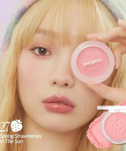 Peripera PURE BLUSHED SUNSHINE CHEEK 027 STRAWBERRY PINK
 (SOFT BERRY)