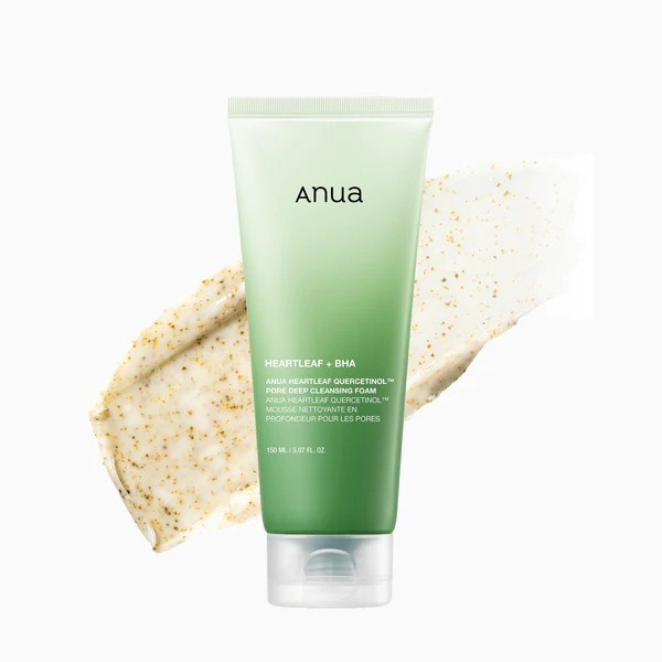 ANUA HEARTLEAF QUERCETINOL PORE DEEP CLEANSING FOAM 150ml (RENEW)